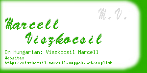 marcell viszkocsil business card